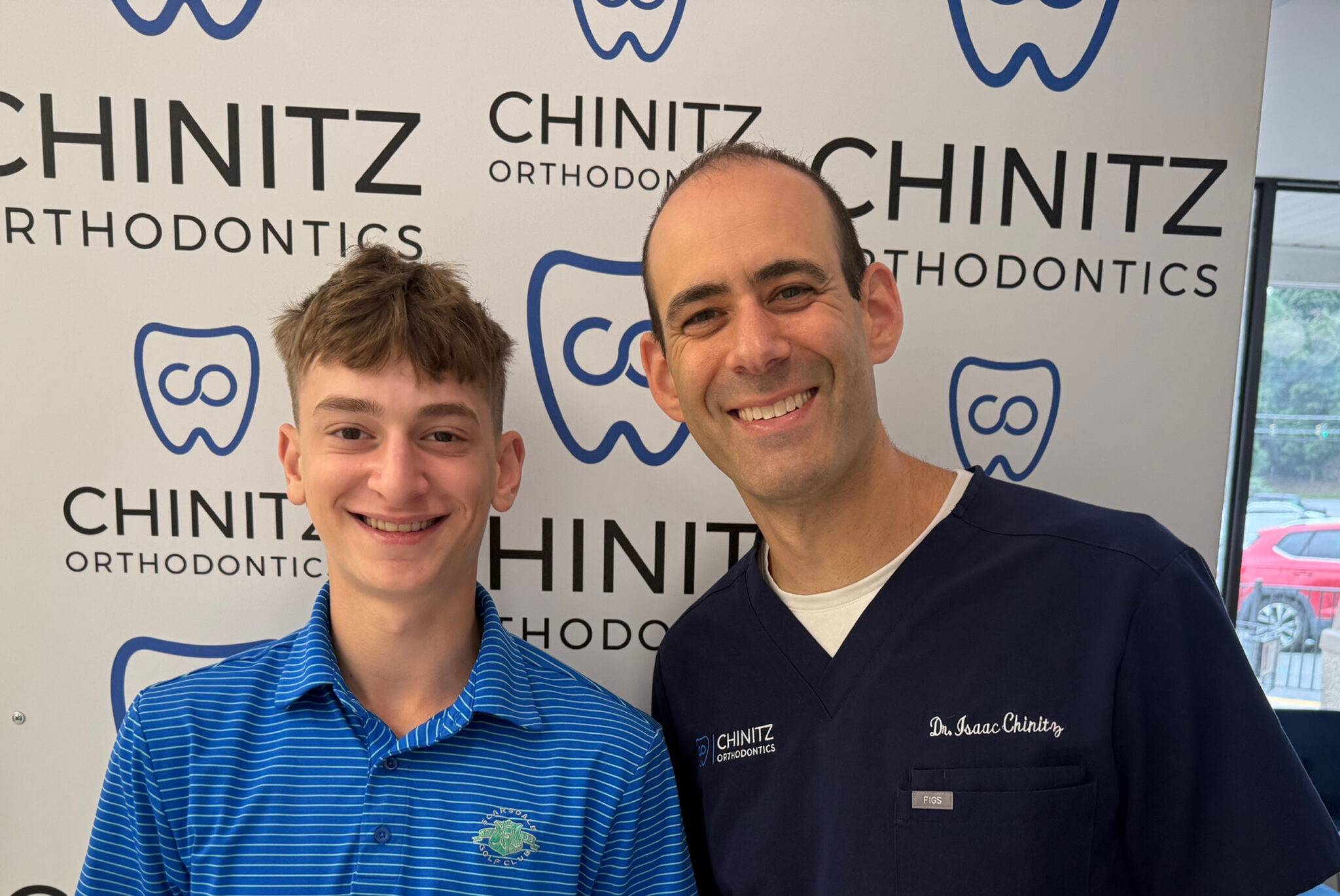 Dr Chinitz With A Boy Patient With Braces
